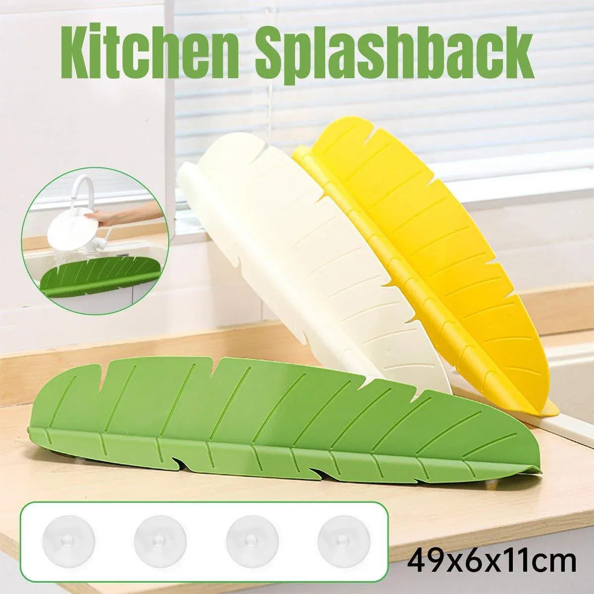 Kitchen Water Baffle Sink Splash Guard Household Waterproof Partition - Yellow
