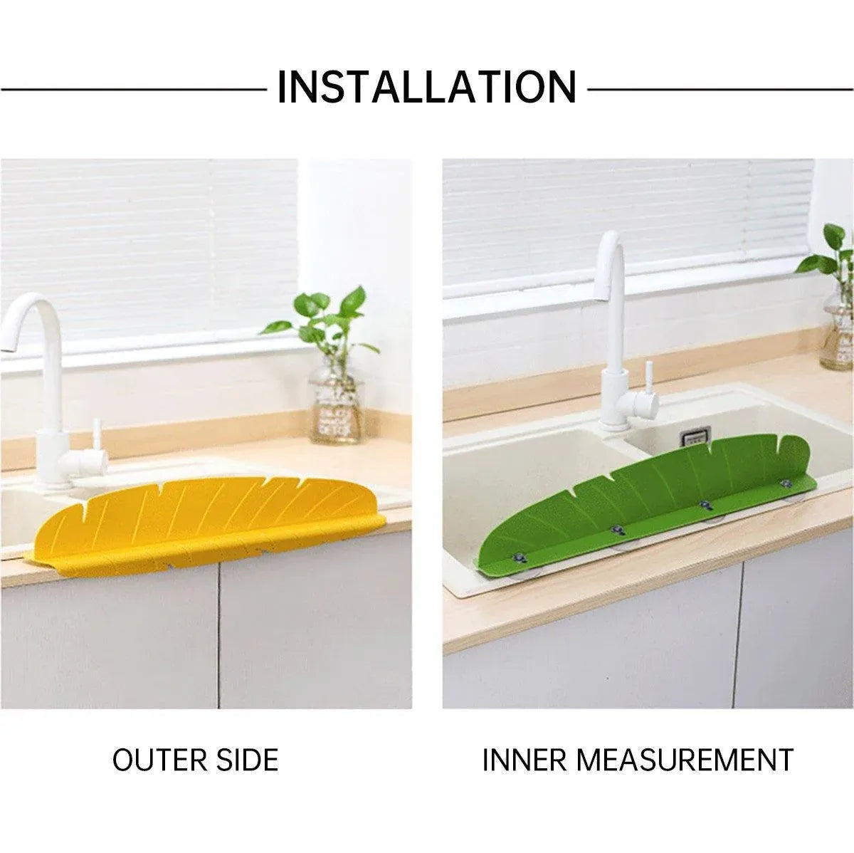Kitchen Water Baffle Sink Splash Guard Household Waterproof Partition - Yellow