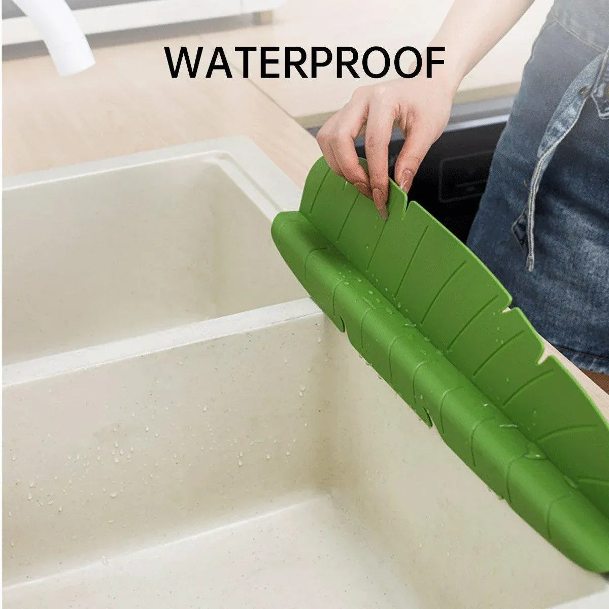 Kitchen Water Baffle Sink Splash Guard Household Waterproof Partition - Yellow