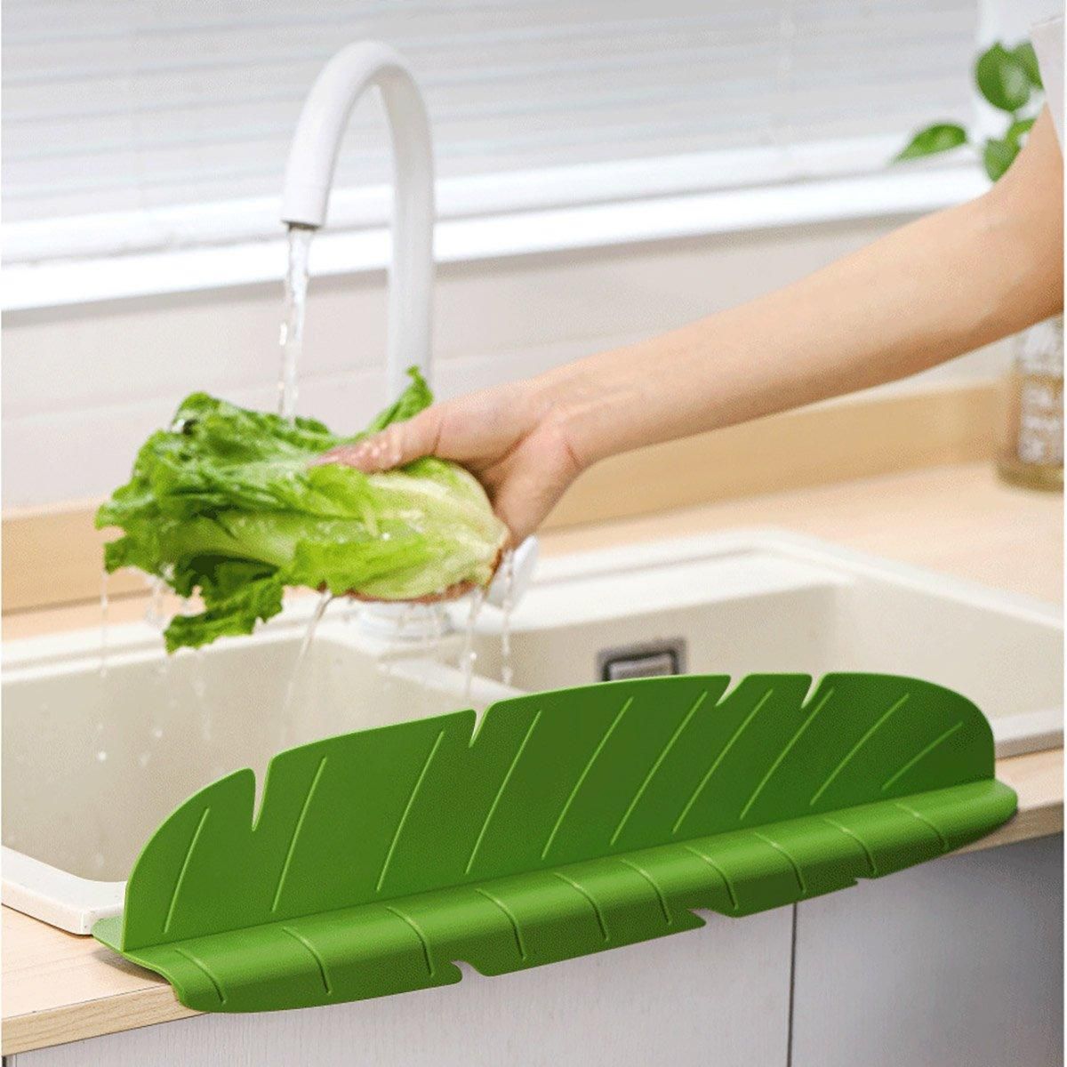 Kitchen Water Baffle Sink Splash Guard Household Waterproof Partition - Yellow