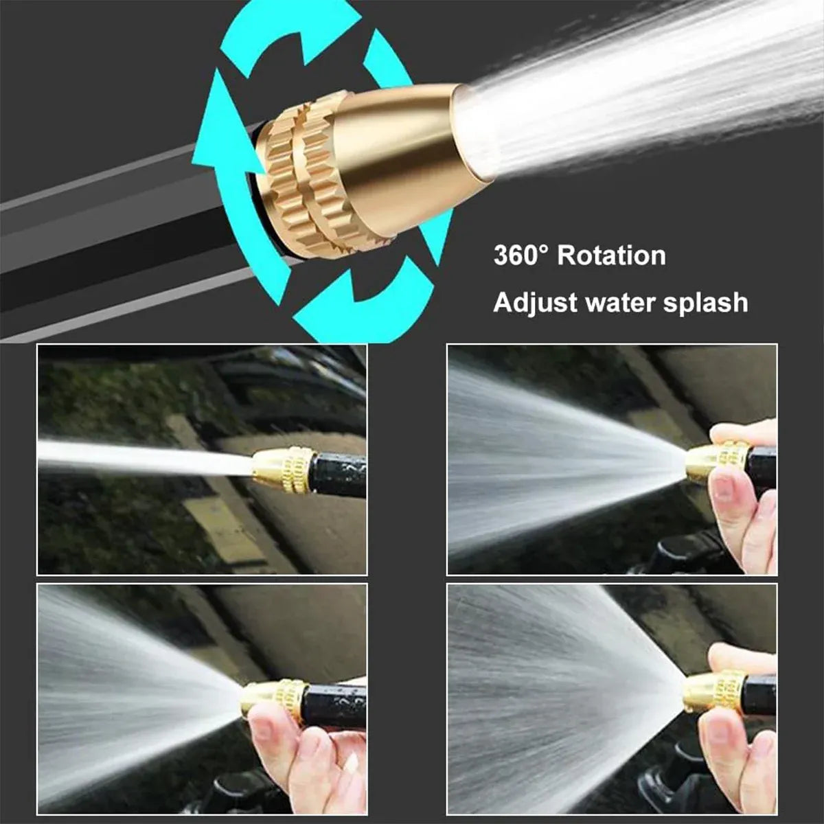 Household Car Wash Water Sprayer Garden Cleaning Nozzle for Car and Flower Watering - Cleaning Water Gun Only