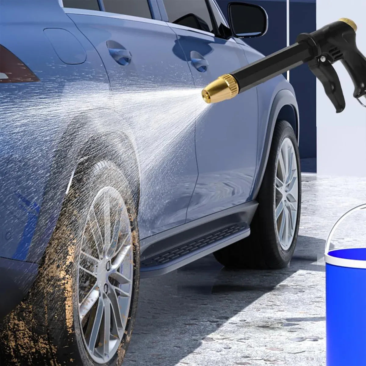 Household Car Wash Water Sprayer Garden Cleaning Nozzle for Car and Flower Watering - Cleaning Water Gun Only