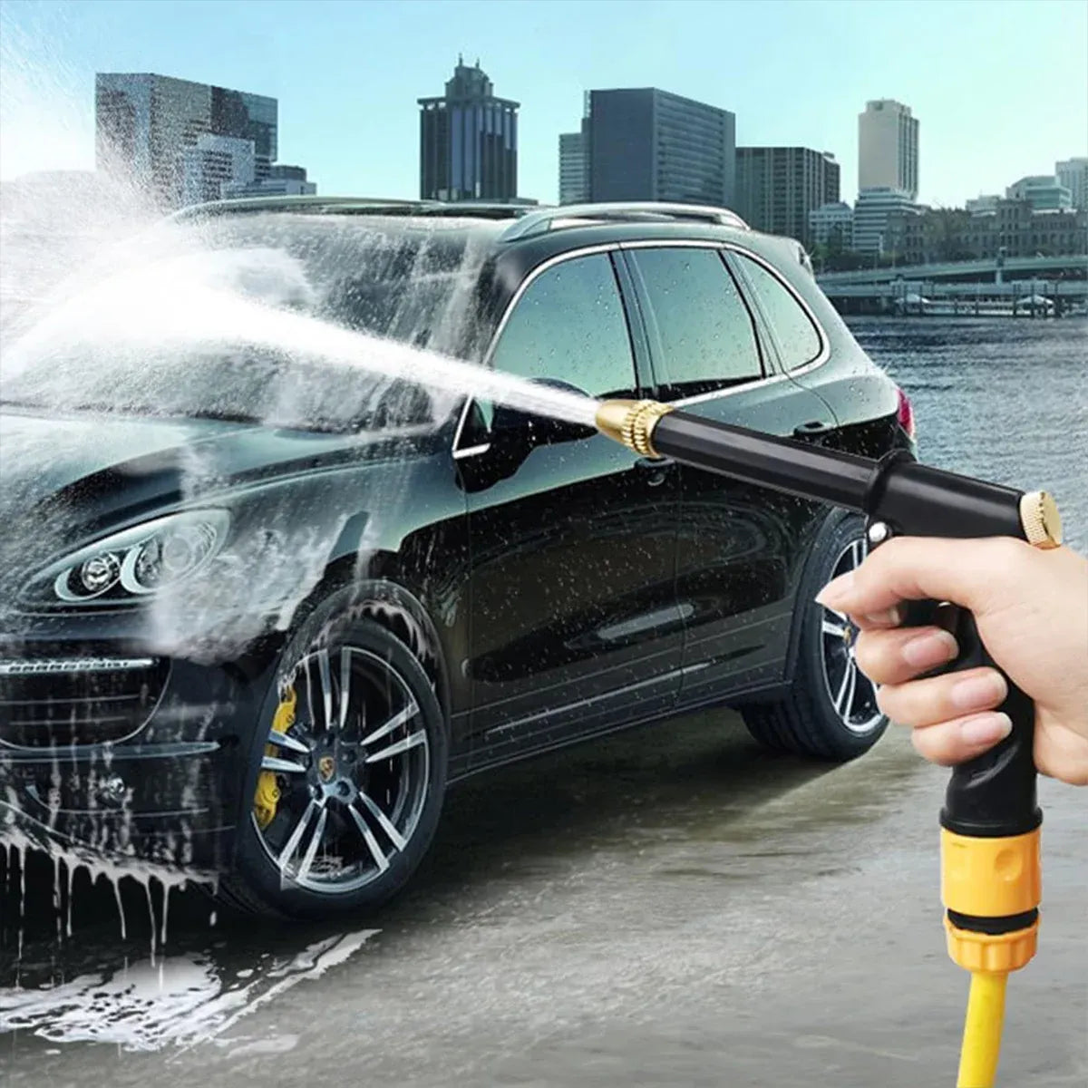 Household Car Wash Water Sprayer Garden Cleaning Nozzle for Car and Flower Watering - Cleaning Water Gun Only