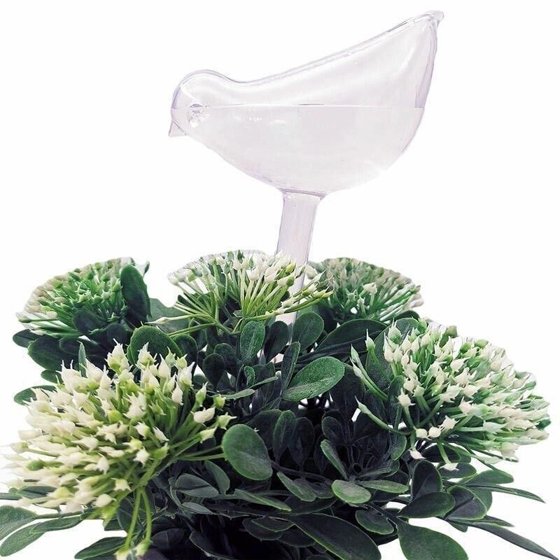 Automatic Self Plant Watering Glass Bulbs Water Feeder Indoor Irrigation Outdoor - Butterfly