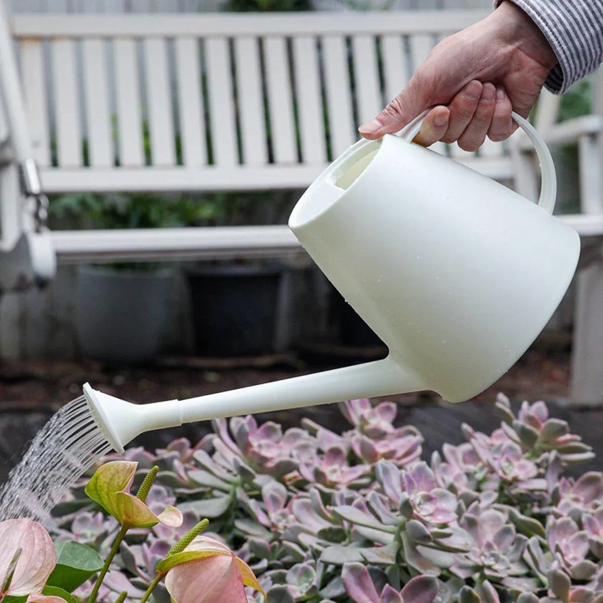 Long Spout Watering Can Garden Sprinkler Gardening Tools for Plants Flowers - Grey