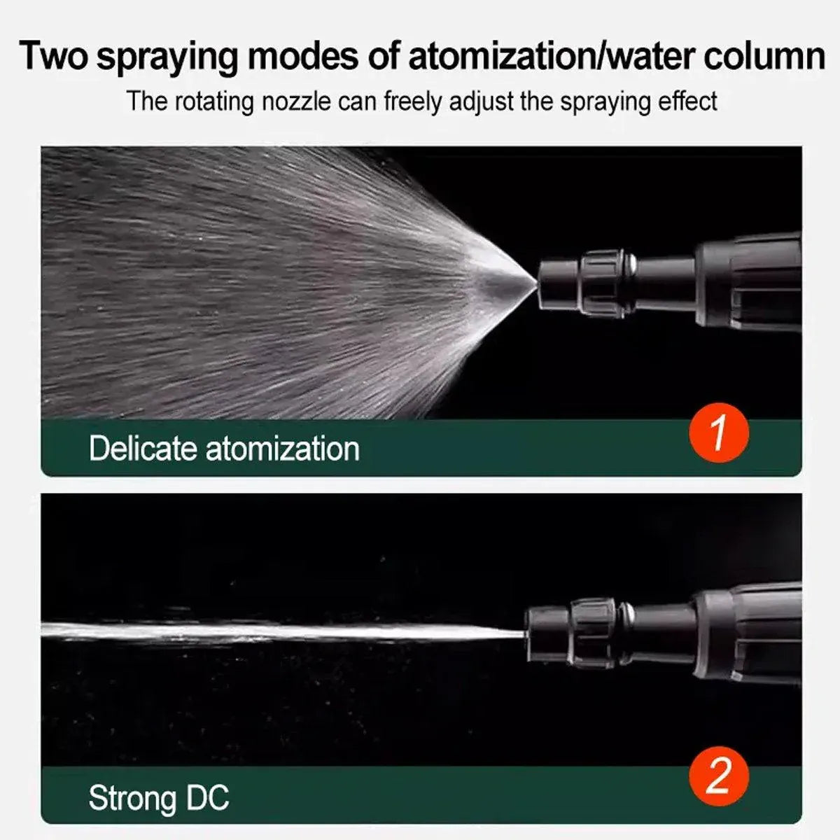 Pressure Pump Spray Bottle 2L Easy Pump Adjustable Nozzle Garden Watering Flower - Grey