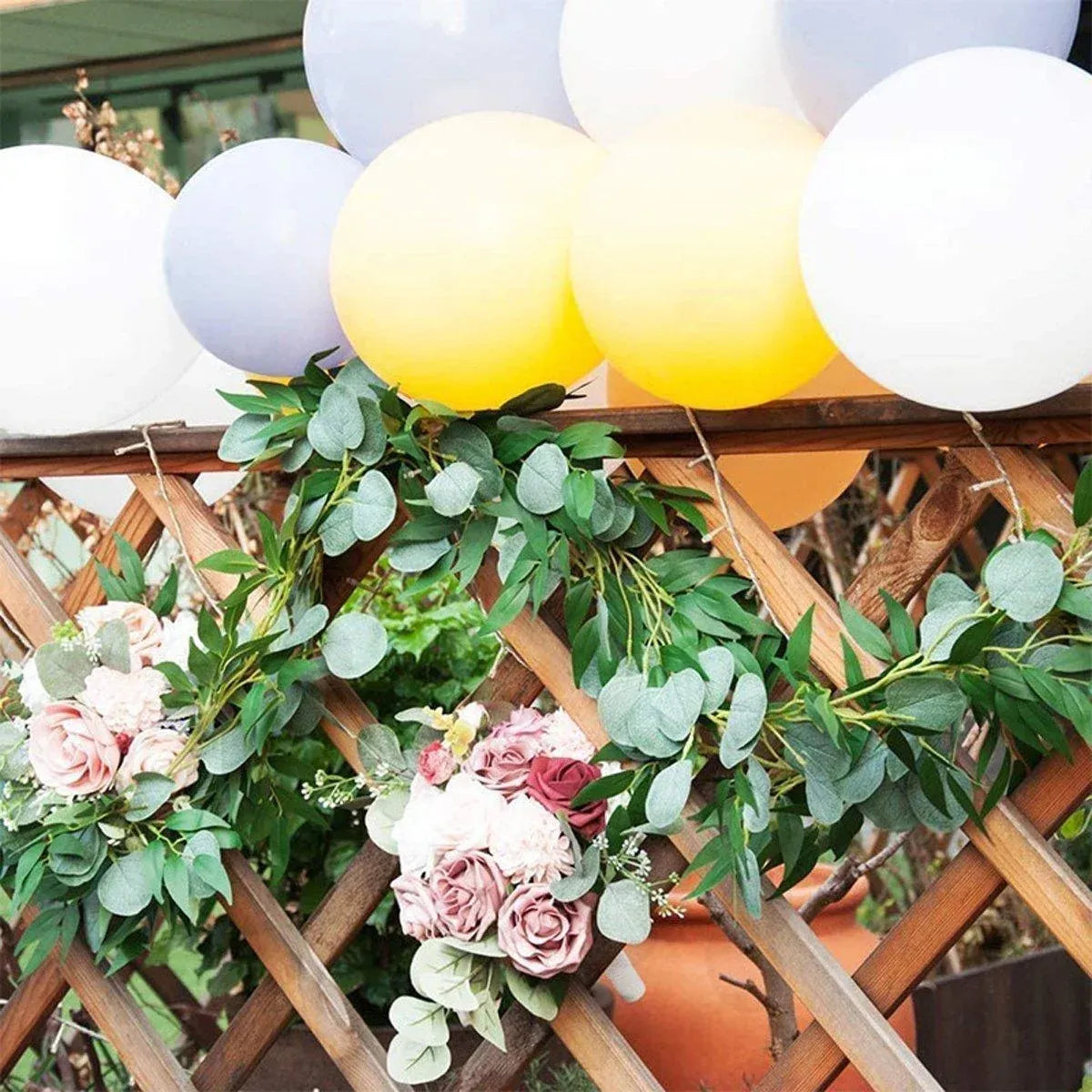 Artificial Eucalyptus Garland 2m Green Vine Fake Plant Home Decoration Rattan