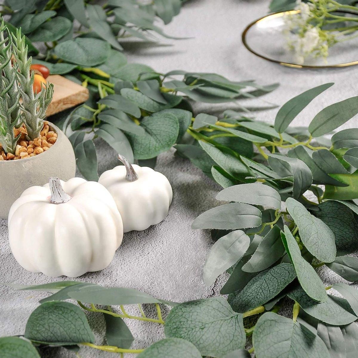 Artificial Eucalyptus Garland 2m Green Vine Fake Plant Home Decoration Rattan