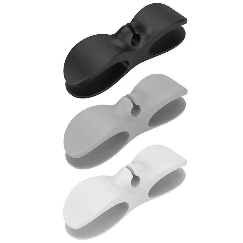 Wire Cable Organizer Holder Cord Wrapper Winder For Kitchen Appliances Computer - 3PCS Black