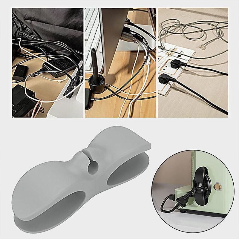 Wire Cable Organizer Holder Cord Wrapper Winder For Kitchen Appliances Computer - 3PCS Black