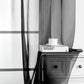 Sheer Voile Curtains Rod Pocket Window Panel for Bedroom 140cm x 230cm Drapes - Black