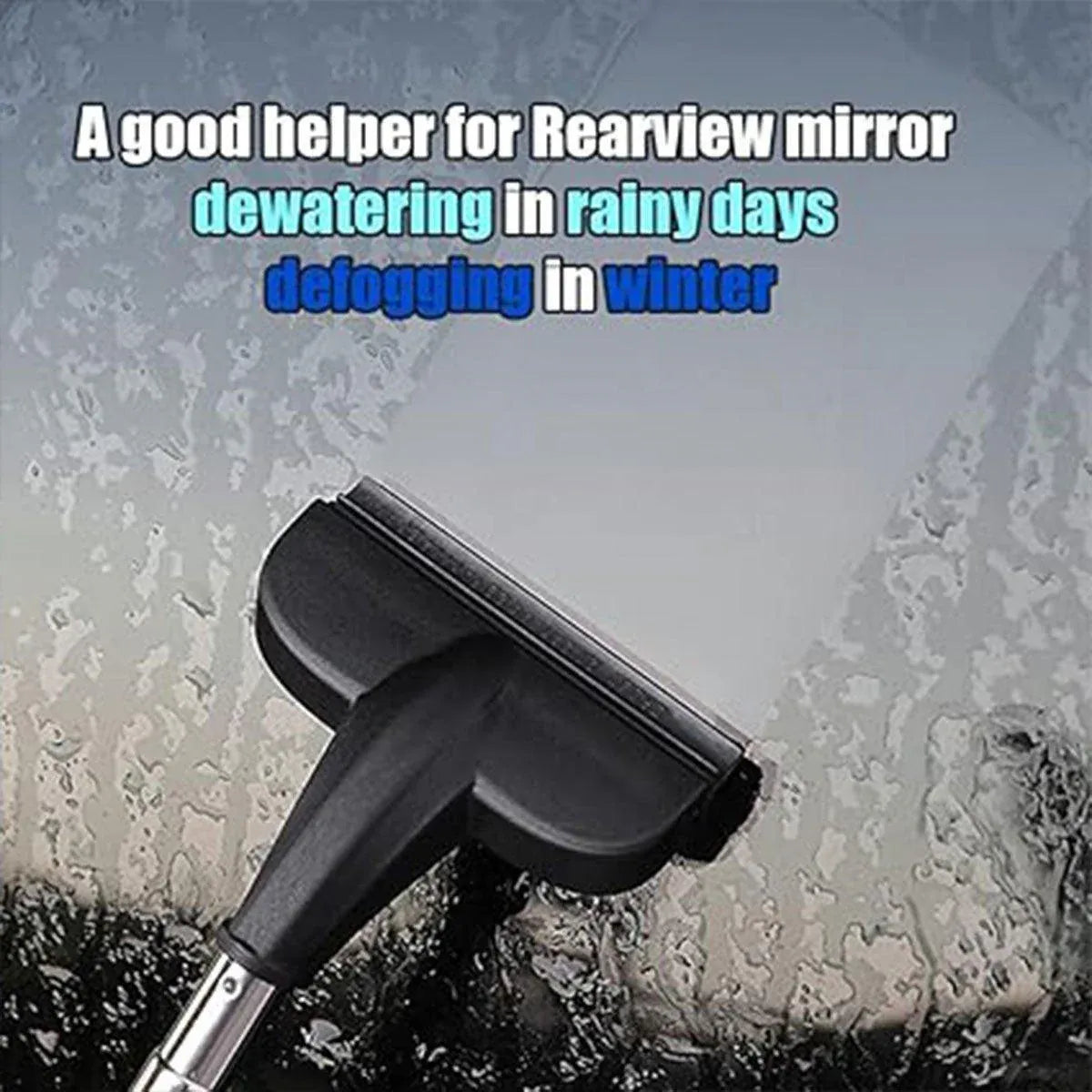 2pcs Retractable Windshield Wiper Set Rear View Mirror Cleaner Car Wiper Blade - Pink