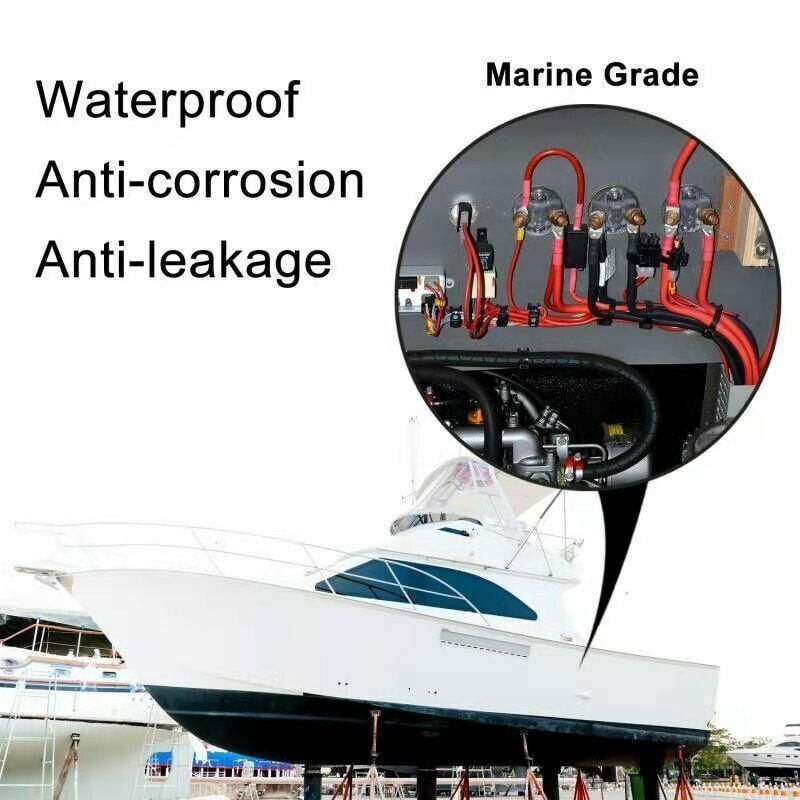 Grade Marine Heat Shrink Tubing 3:1 Wire Sleeve Glue Inside Fast Wrap Insulation Red - 9.5mm*1M