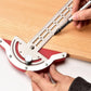 Woodworking Edge Ruler Protractor Angle Measuring Tool Carpenter - 10 inch