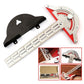 Woodworking Edge Ruler Protractor Angle Measuring Tool Carpenter - 10 inch