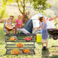 3/4 Tier Camping Dining Rack Iron Shelf Portable Picnic Rack Foldable Storage Table - 3 Layers
