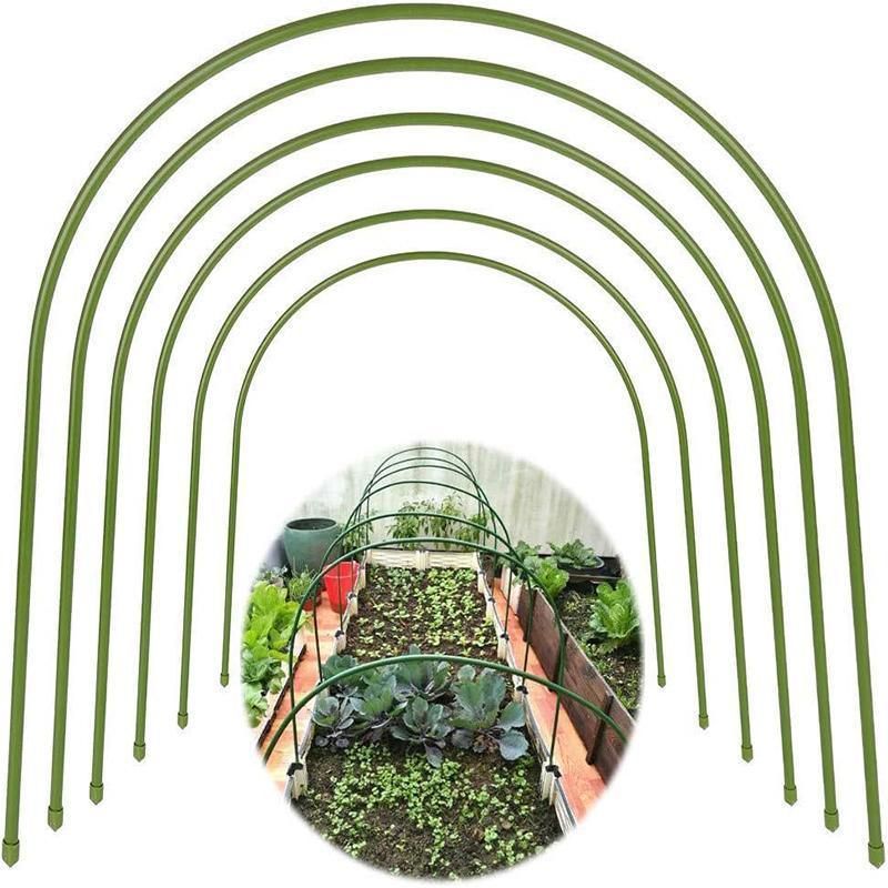6PCS Greenhouse Plant Hoops Garden Tunnel Support for Row Covers and Netting