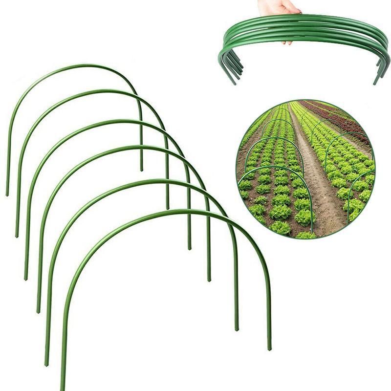 6PCS Greenhouse Plant Hoops Garden Tunnel Support for Row Covers and Netting