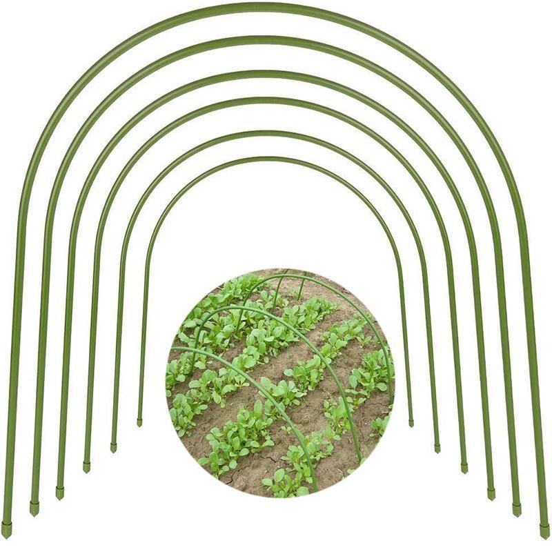 6PCS Greenhouse Plant Hoops Garden Tunnel Support for Row Covers and Netting