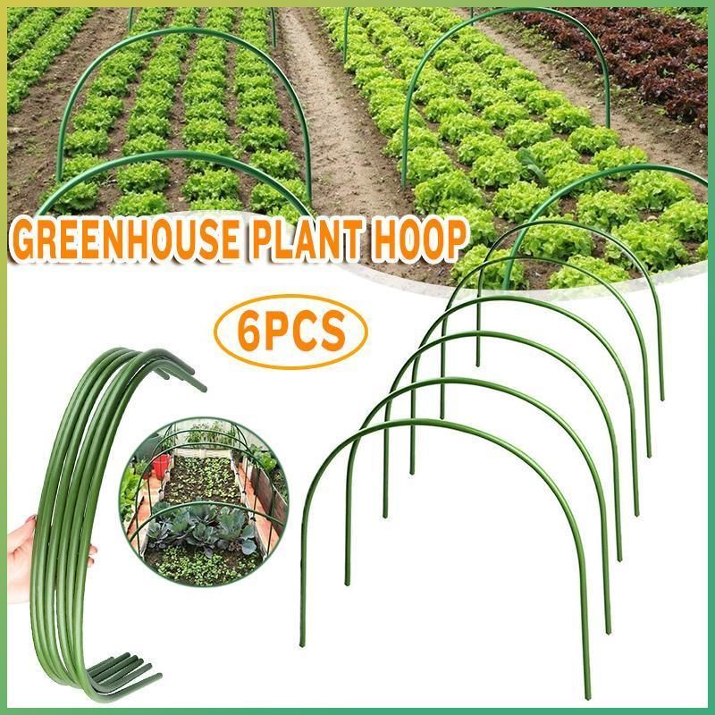 6PCS Greenhouse Plant Hoops Garden Tunnel Support for Row Covers and Netting