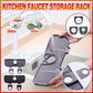 Kitchen Faucet Storage Rack Holder Soap Sponges Caddy Organizer Sink Basket Rack - Black