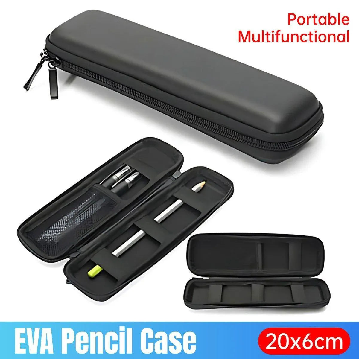 Portable Multi Functional Zipper Stationery Case Travel Office Organizer Pouch