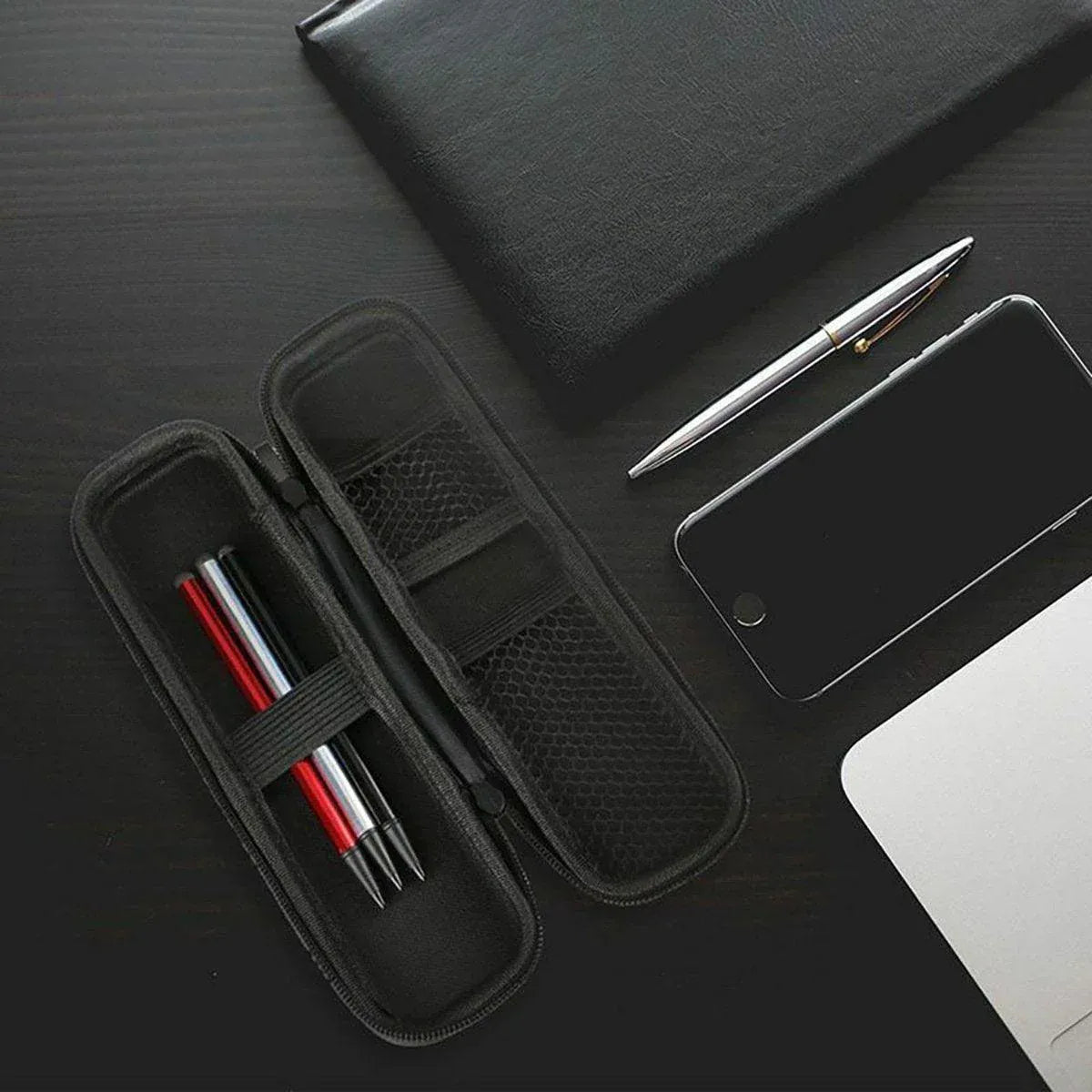 Portable Multi Functional Zipper Stationery Case Travel Office Organizer Pouch