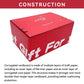 10PCS Corrugated Cardboard Boxes Zipper Closure Sturdy For Shipping Packaging - Red