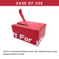 10PCS Corrugated Cardboard Boxes Zipper Closure Sturdy For Shipping Packaging - Red