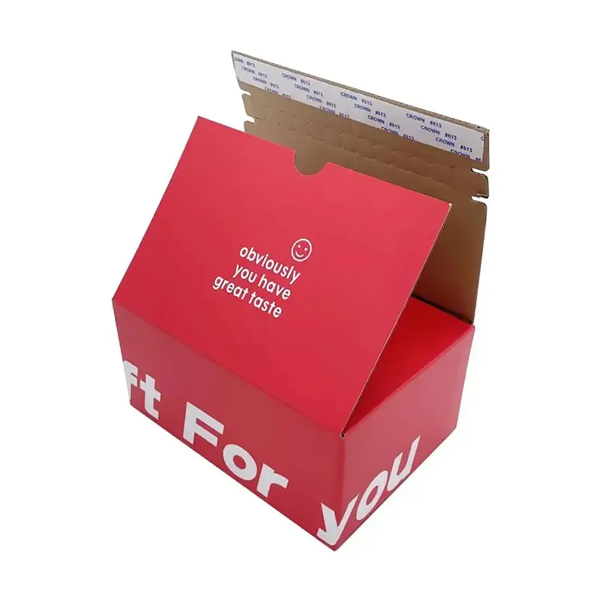 10PCS Corrugated Cardboard Boxes Zipper Closure Sturdy For Shipping Packaging - Red