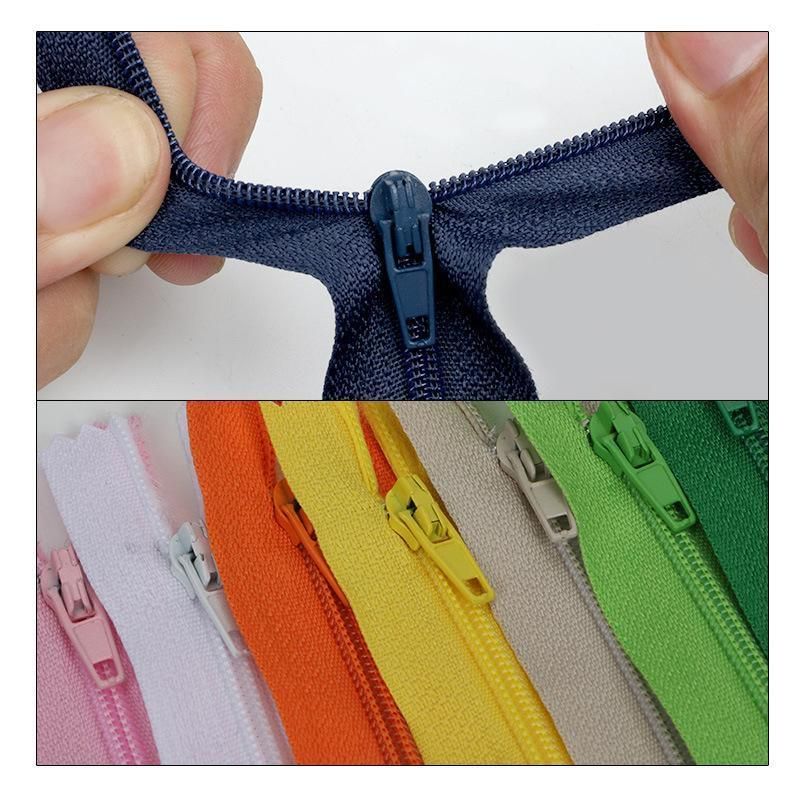 20PCS Closed End Nylon Zippers Tailor Sewer DIY Craft Sewing 20cm - Mixed Colour