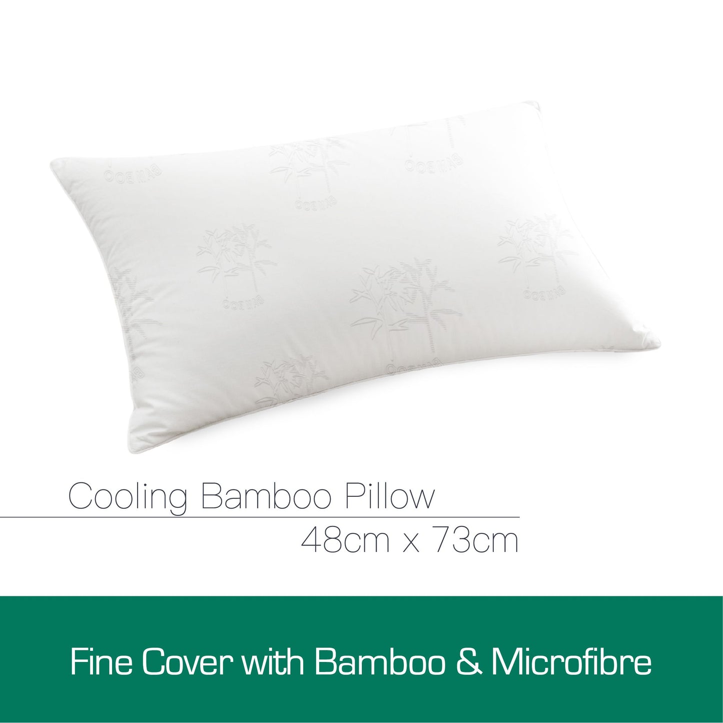 Luxor Bamboo Cooling Pillows Australian Made Standard Size Four Pack