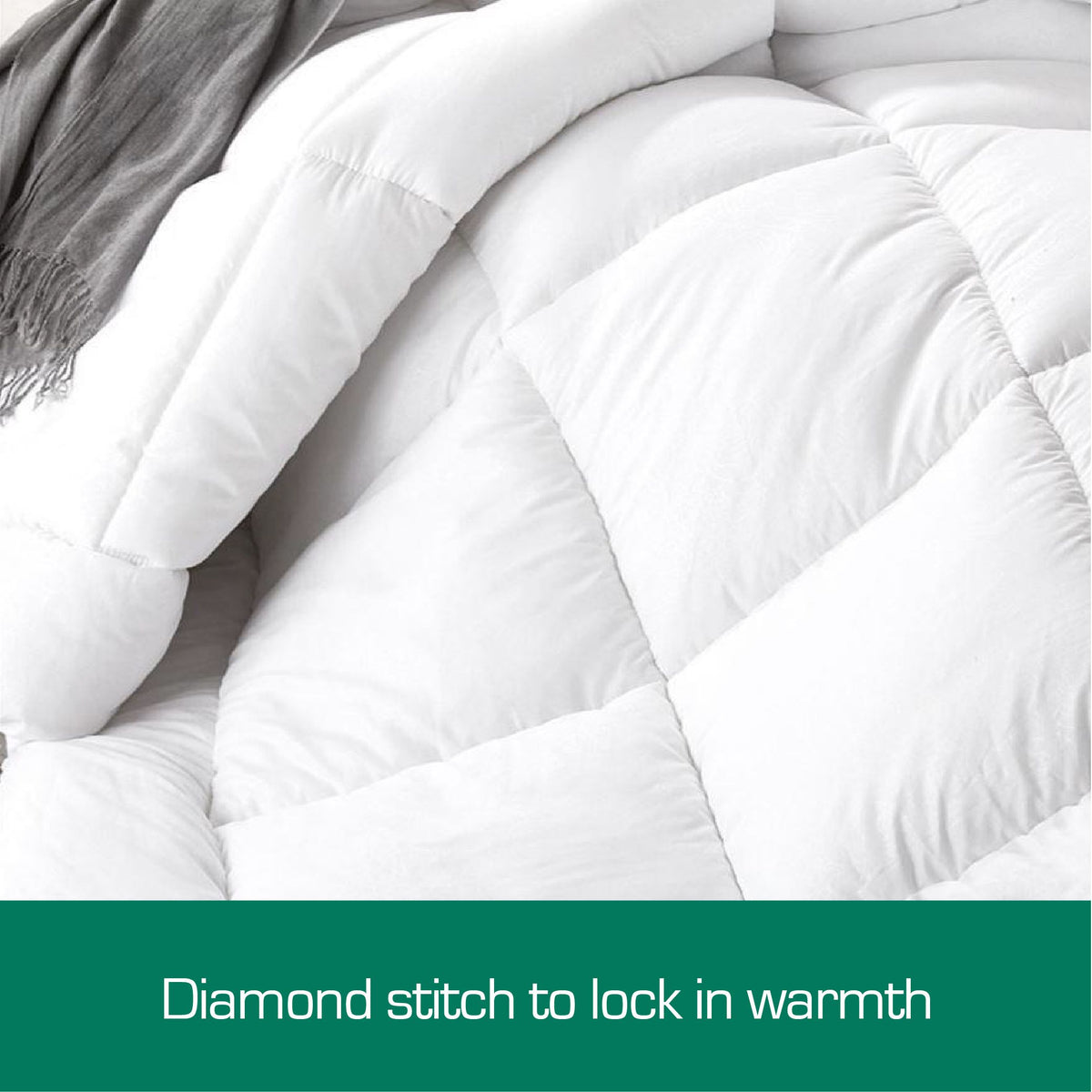 Woolcomfort Merino Wool Quilt Australian Made 700GSM Single 140x210cm