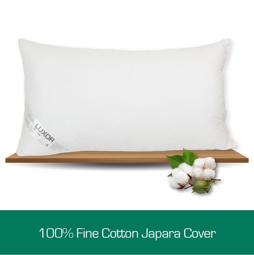 Luxor Hotel Pillows Australian Made King Size with 4cm Wall Twin Pack