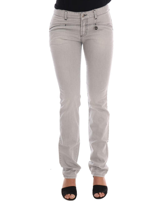 Costume National Women's Gray Wash Cotton Slim Jeans - W26 US
