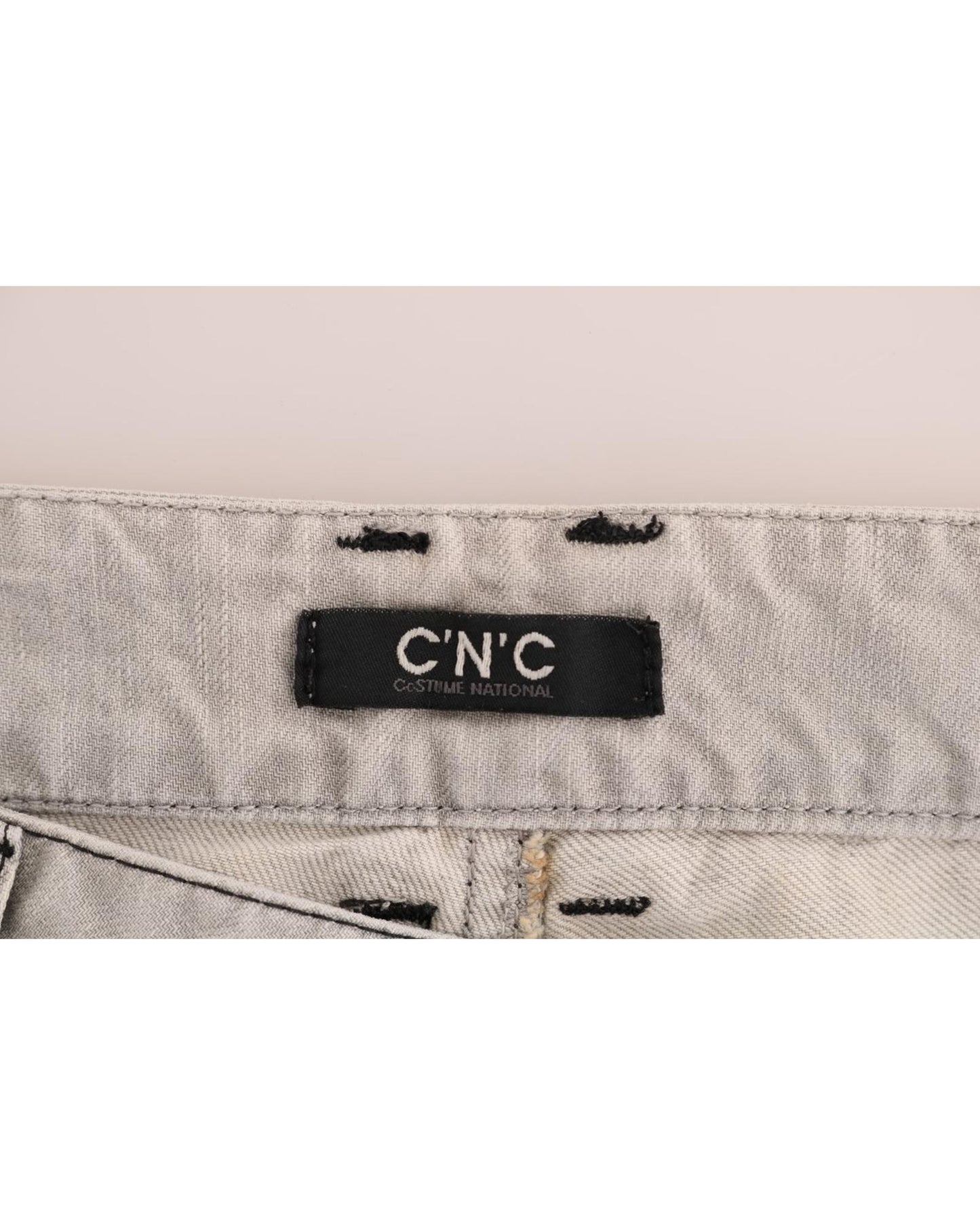 Costume National Women's Gray Wash Cotton Slim Jeans - W26 US