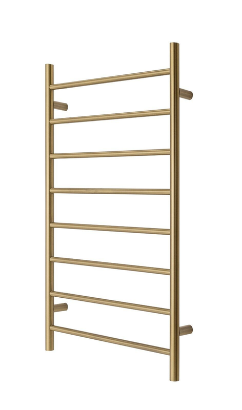 Towel Rack Premium Brushed Gold - 8 Bars, Round Design, AU Standard, 1000x620mm Wide