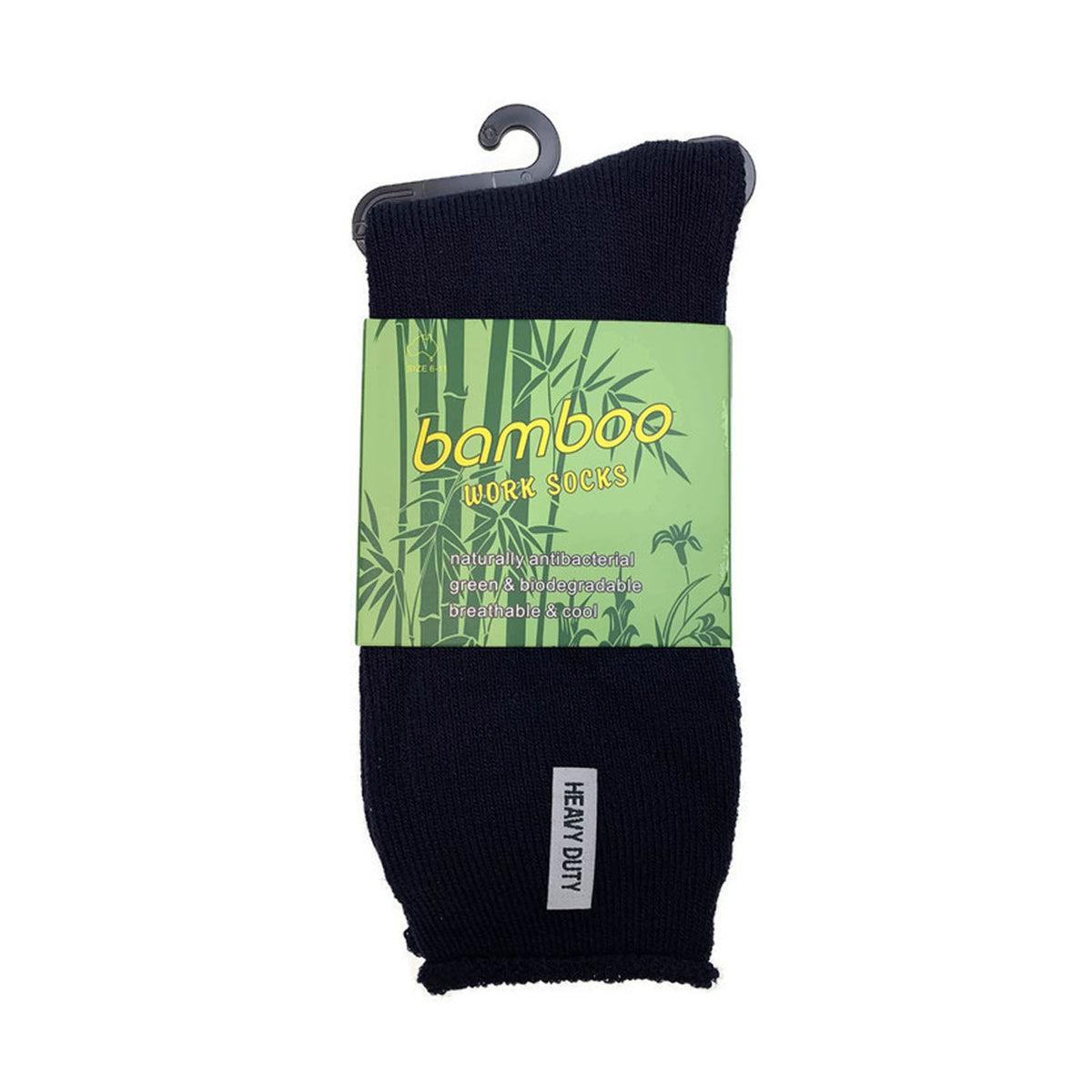 24 Pairs PREMIUM BAMBOO SOCKS Mens Heavy Duty Thick Work Socks Cushion BULK - Navy Blue