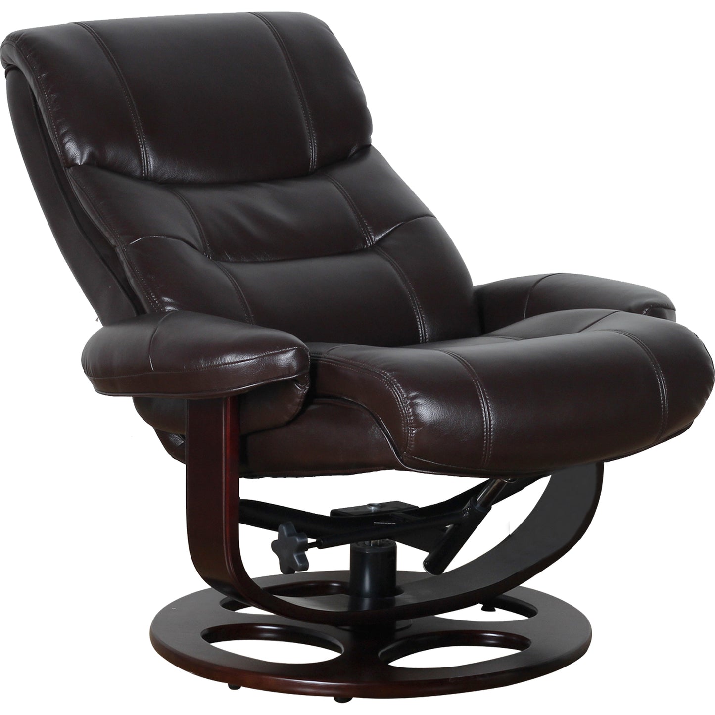 Julio Faux Leather Premium Reclining Lounge Arm Chair w/ Ottoman Swivel Sofa