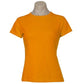 Womens 100% Cotton T-Shirt Plain Basic Tee Casual Top in Orange