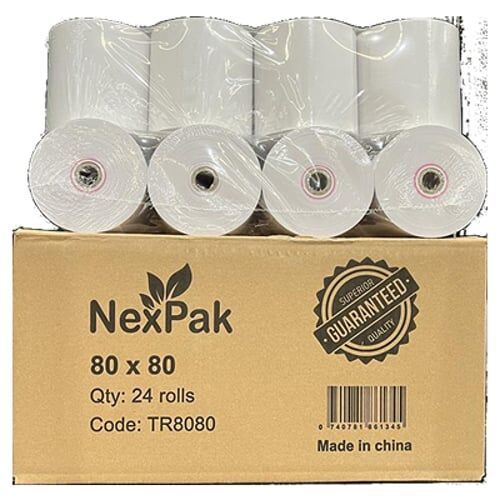 24x Thermal Paper Receipt Rolls 80x80mm for Cash Register