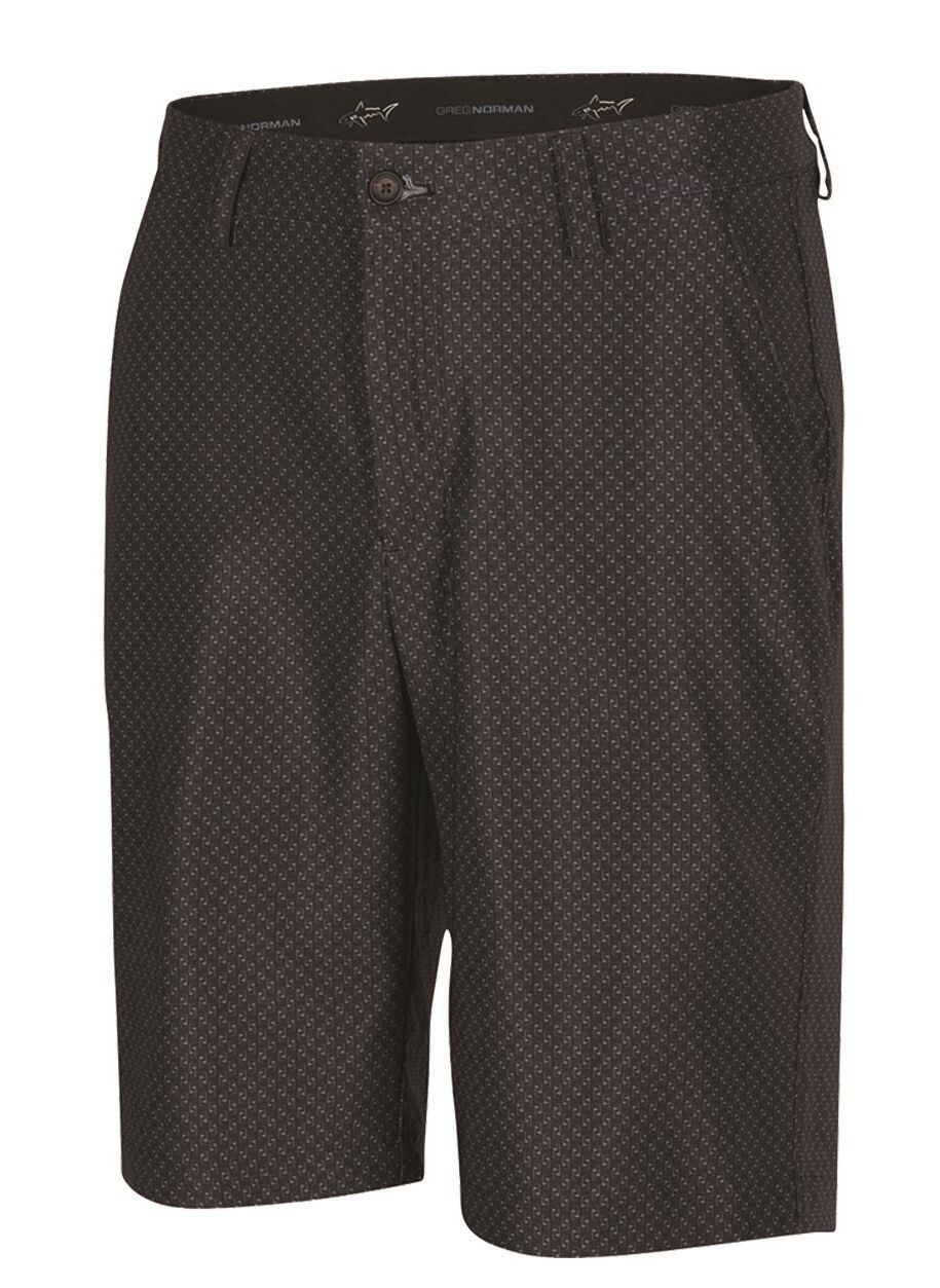 Greg Norman ML75 Microlux Hybrid Flag Shorts Golf Golfing - Black