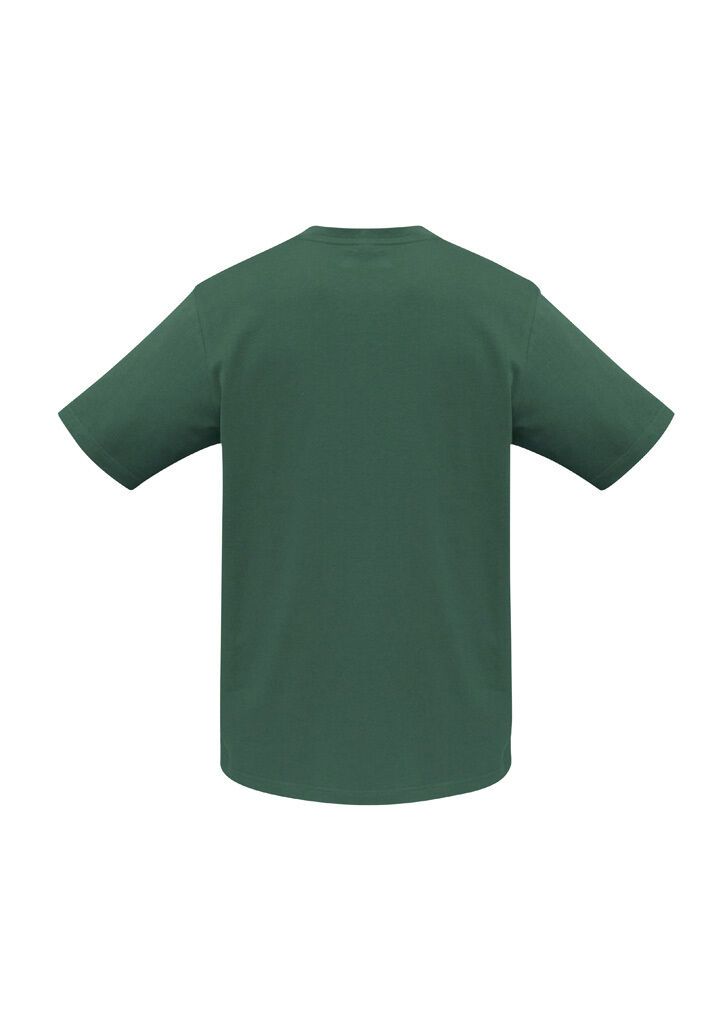 Mens Plain 100% Cotton T-Shirt Basic Blank Casual Short Sleeve Tee Top in Bottle Green