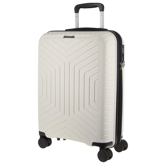 Pierre Cardin 76cm Large Hard-Shell Suitcase Travel Luggage Bag - White