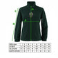 Womens Polar Fleece Full Zip Jumper Jacket Winter Warm in Bottle Green