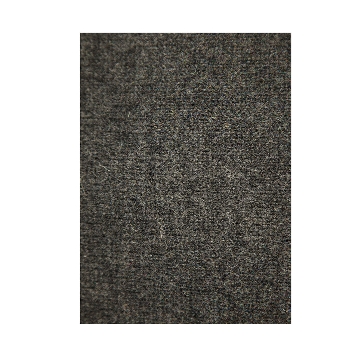 Mens 100% Shetland Ragg Wool Round Neck Knit Jumper Pullover Crew Sweater - Charcoal