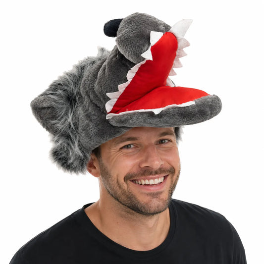 WOLF HAT Funny Party Costume Adult Childrens Animal