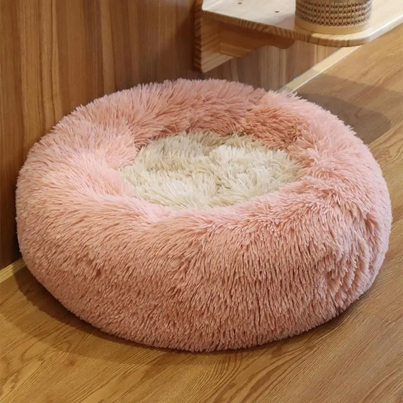 PawfectFriend Large Donut Comfy Cushion Puppy Mat - XL 70CM Peach