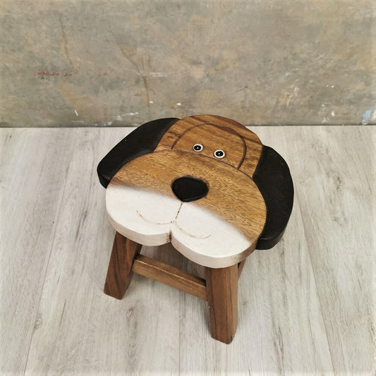 Kids Wooden Stools Dog