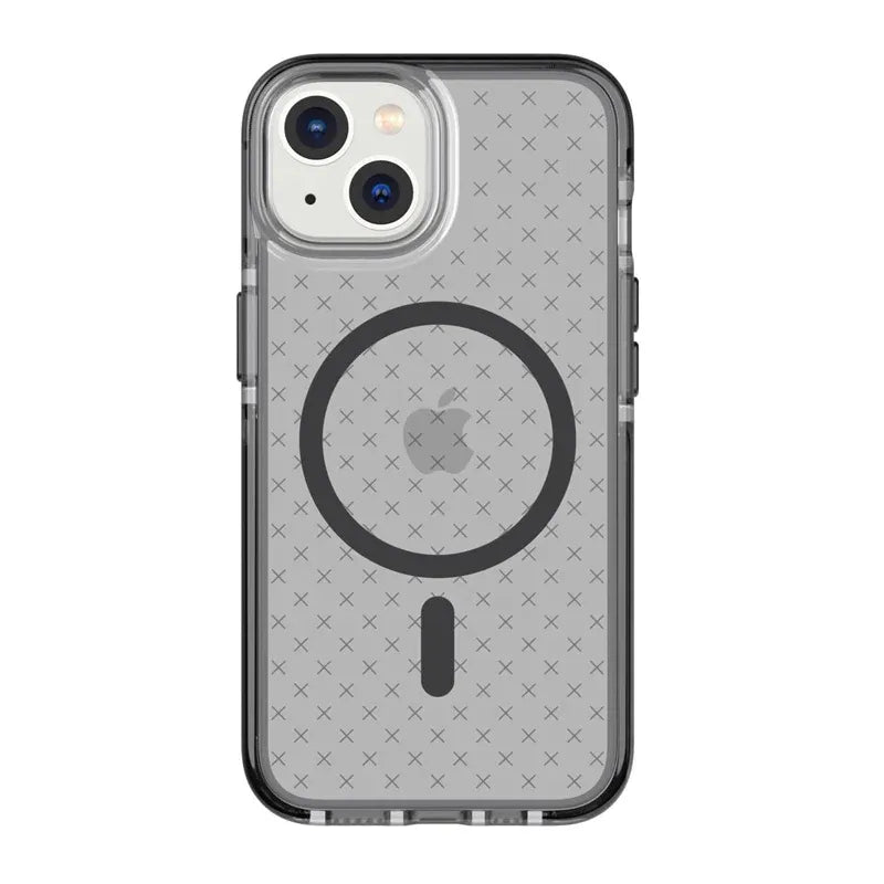 Tech21 Evo Check Case with MagSafe for Iphone 14 - Smokey Black